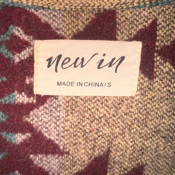 Aztec patterned shacket by New In - Picture 2 of 5